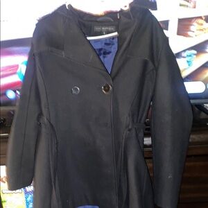 SMITH Black Trench Coat Timeless Elegance